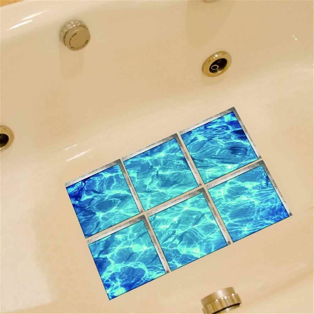 3D three -dimensional seawater bathtub self -stick anti -slip environmental protection sticker children's bathtub waterproof and wear -resistant bathroom stickers