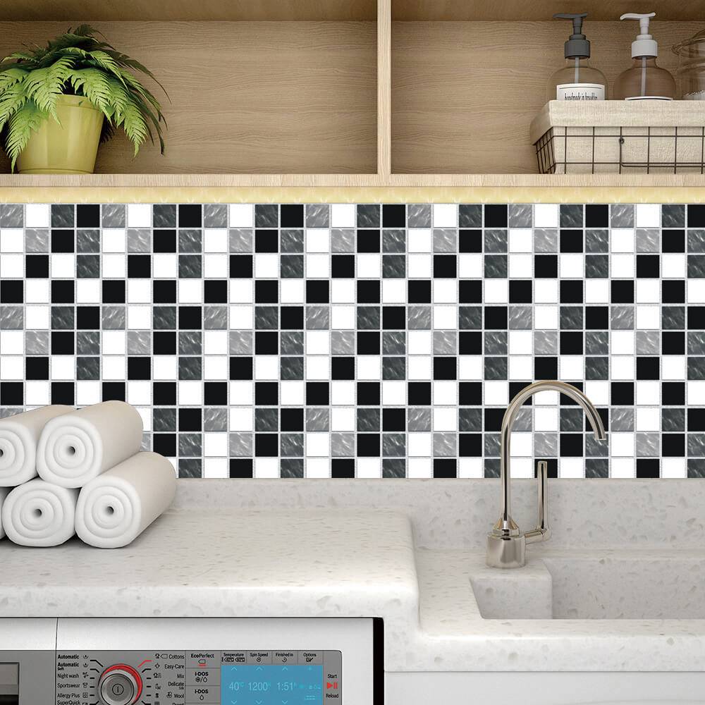 ET170 cross -border mosaic tile sticker antique brick self -stick porcelain tile sticker retro wall stickers can be removed