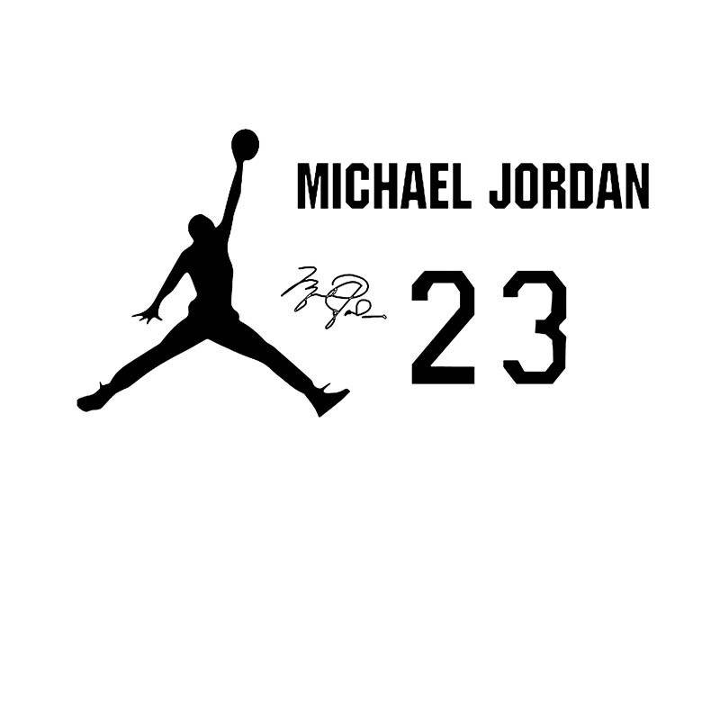Customized basketball sportsman Jordan boy living room bedroom Personalized decoration wall sticker explosion model