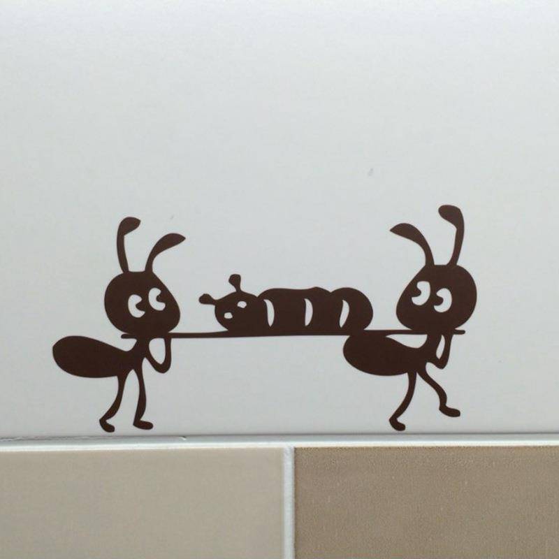 Ant moving cartoon wall sticker children's room glass window furniture decoration new model can be retail