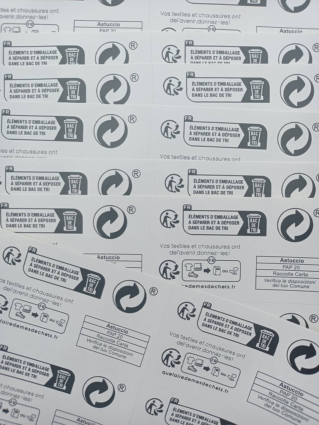 Non -dry glue 95*55mm label environmental protection sticker Shein label sticker PAP20 shoe label sticker packaging printing