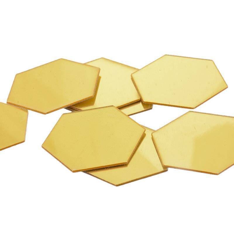 Explosive hexagonal mirror sticker wall self -paste mirror wall stickers decorative home stitching whole body mirror soft