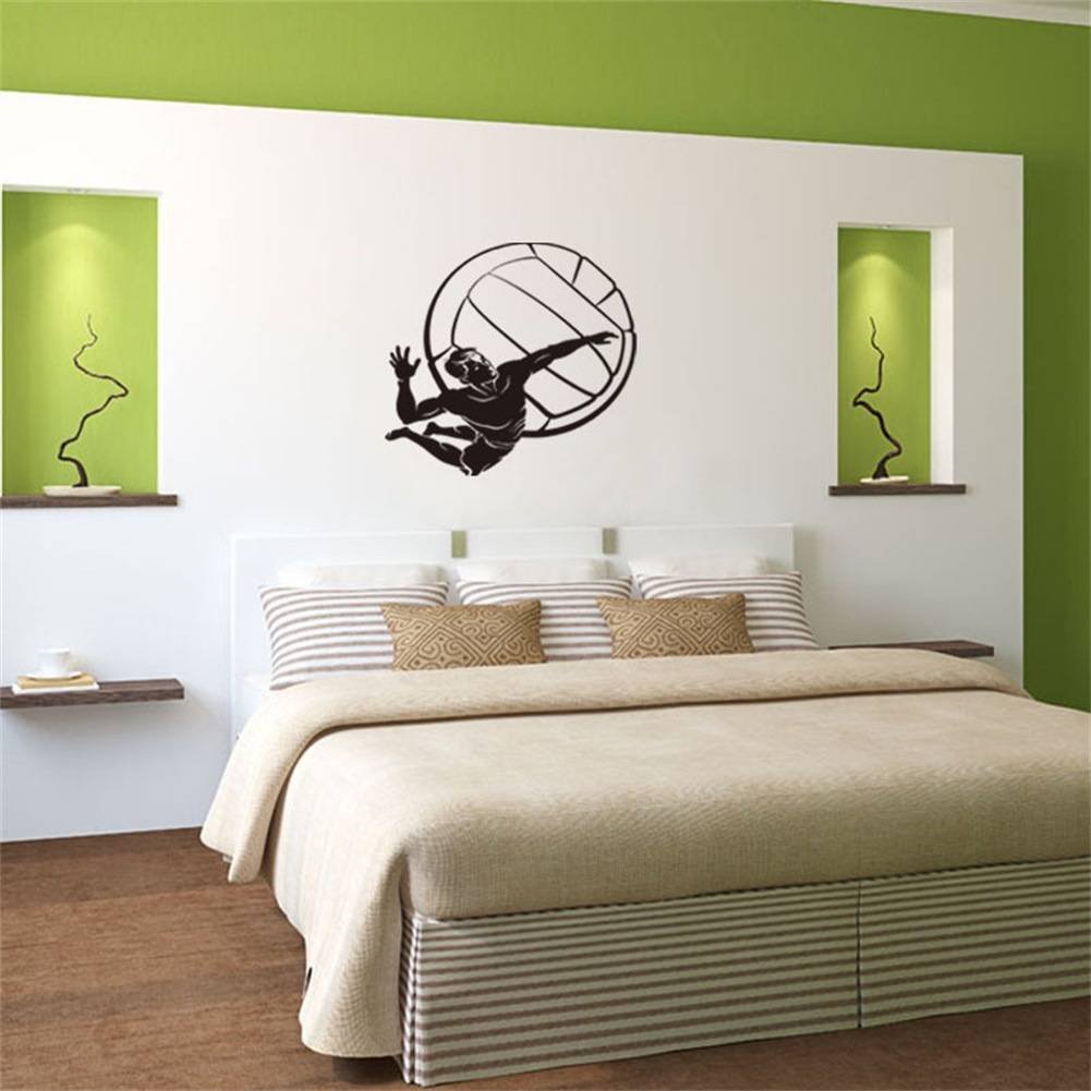 B53 Men's KWV Volleyball Water can remove 3G wall stickers on the living room bedroom and bedroom to prevent self -adhesion