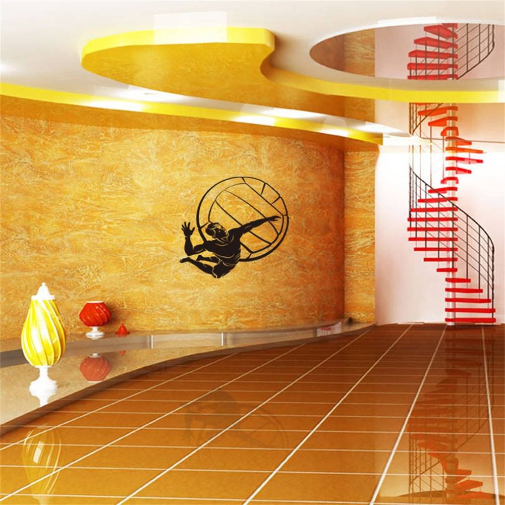 B53 Men's KWV Volleyball Water can remove 3G wall stickers on the living room bedroom and bedroom to prevent self -adhesion