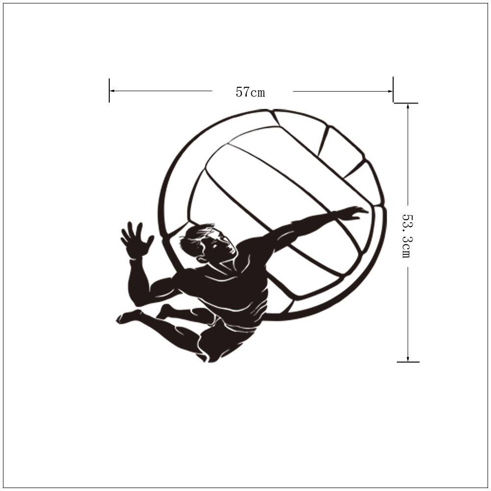 B53 Men's KWV Volleyball Water can remove 3G wall stickers on the living room bedroom and bedroom to prevent self -adhesion