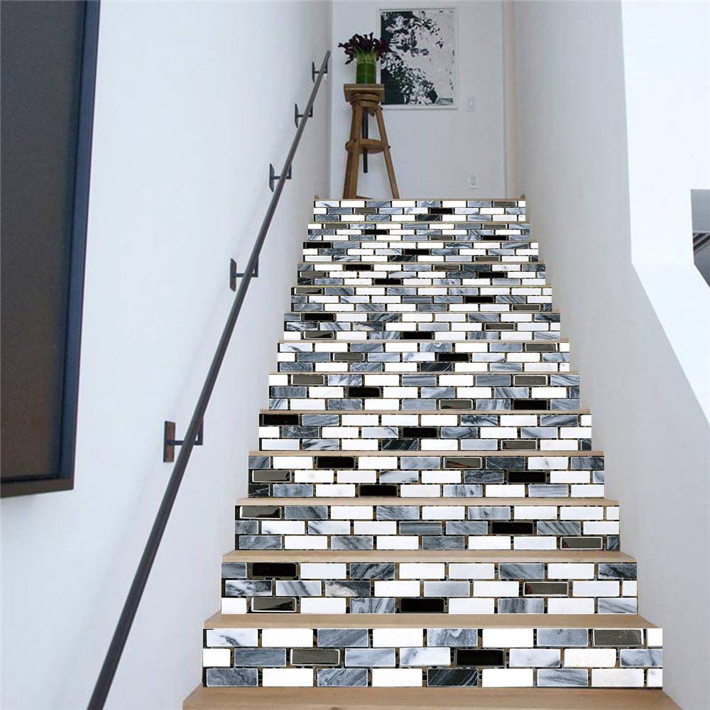 AMJPVC Charm Collection Creative Simple Thirteen Film Tile Tile Paste Step Paste Paste Paste