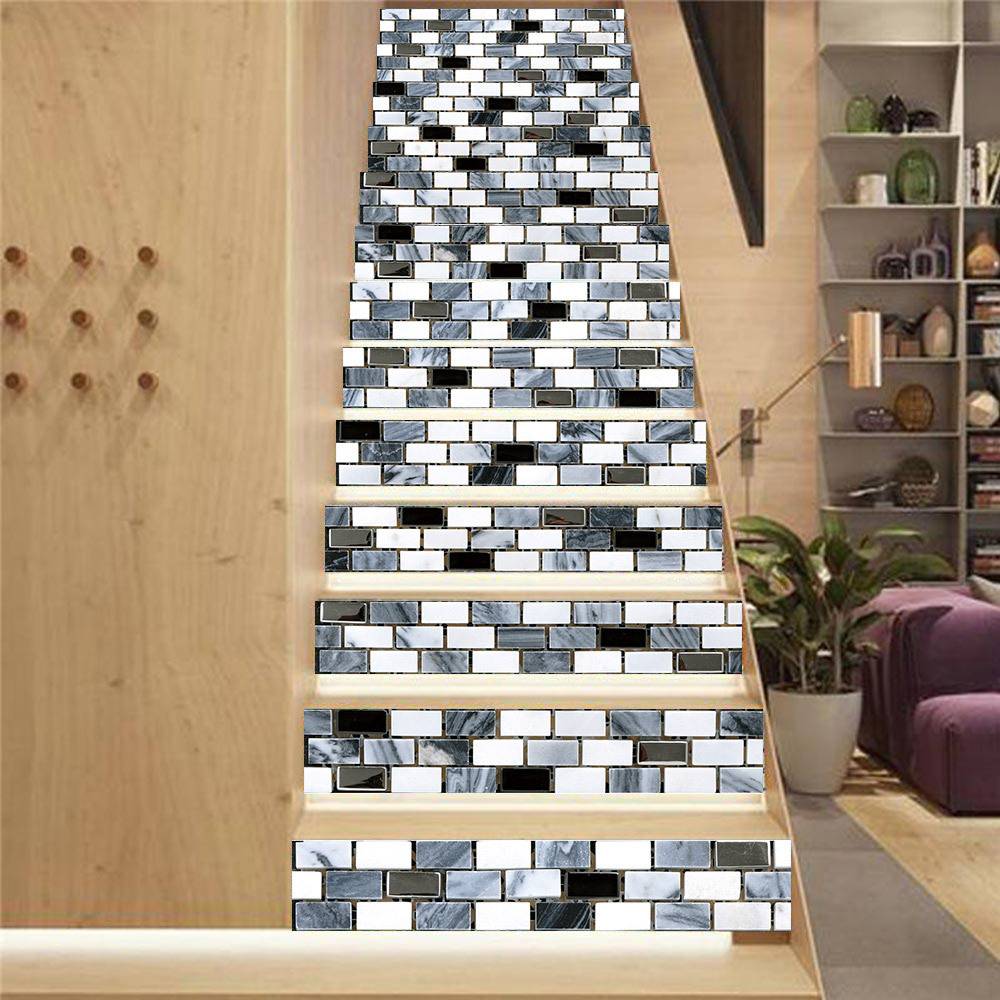 AMJPVC Charm Collection Creative Simple Thirteen Film Tile Tile Paste Step Paste Paste Paste