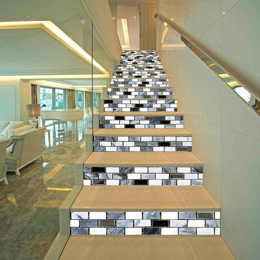 AMJPVC Charm Collection Creative Simple Thirteen Film Tile Tile Paste Step Paste Paste Paste