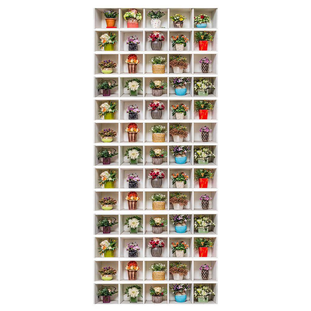 AMJPVC manufacturer Creative and simple thirteen small cans, flower buildings stagnation steps, wall stickers