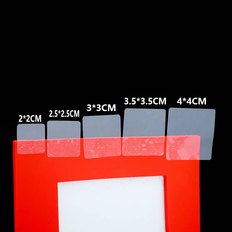 Moving without glue, transparent sealing, long square sticker, long strip without trace