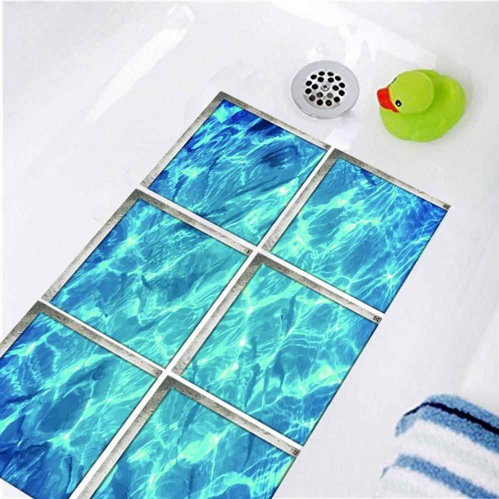 3D three -dimensional seawater bathtub self -stick anti -slip environmental protection sticker children's bathtub waterproof and wear -resistant bathroom stickers