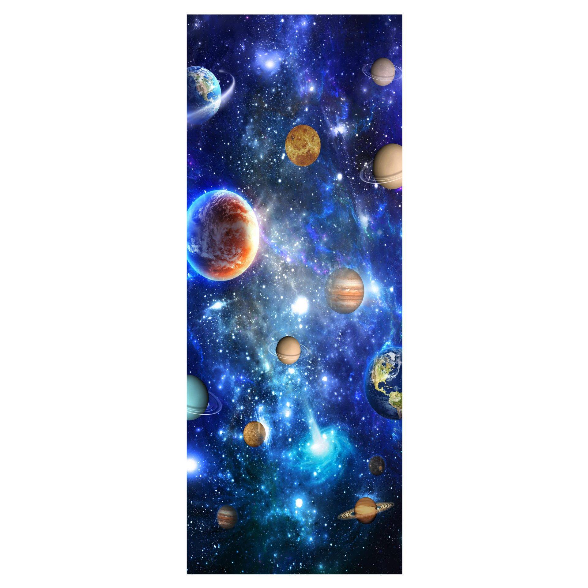Galaxy Starry Symptoms 3D Simulation Door Patching Waterproof Wall Patch bedroom Laboratory Wallpaper MT027