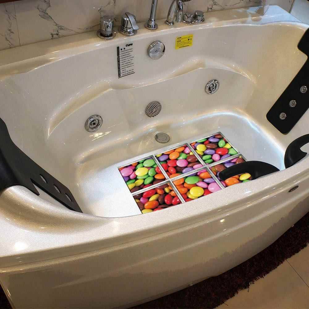 3D three -dimensional candy bathtub self -stick anti -slip environmentally friendly sticker children's bathtub waterproof and wear -resistant bathroom stickers