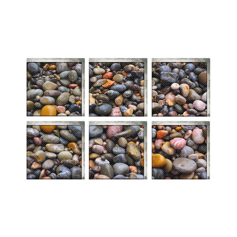 3D three -dimensional pebble bathtub self -stick anti -slip environmentally friendly sticker children's bathtub waterproof and wear -resistant bathroom stickers
