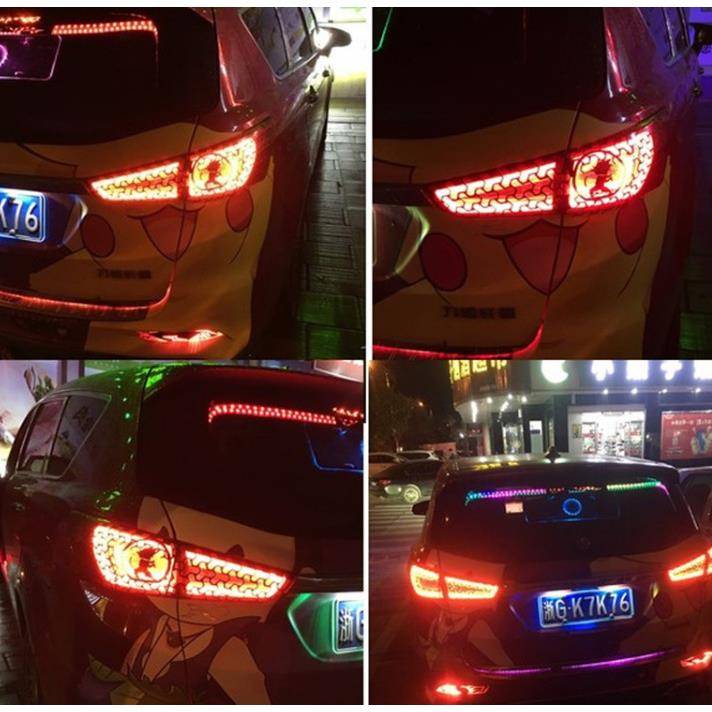 Factory direct selling car taillight honeycomb shape sticker taillight decoration modified car lamp cover sticker tail sticker