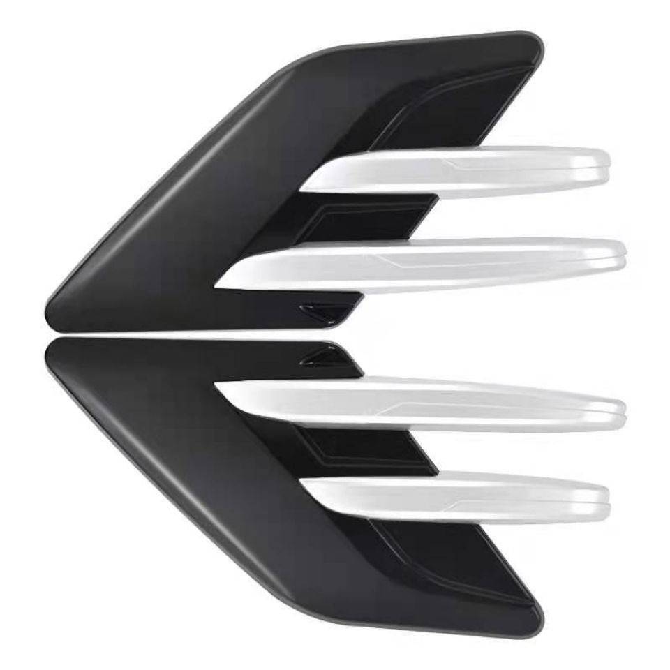 Genuine car side air outlet hood personality modification car sticker modified shark cheek shark fin decoration sticker