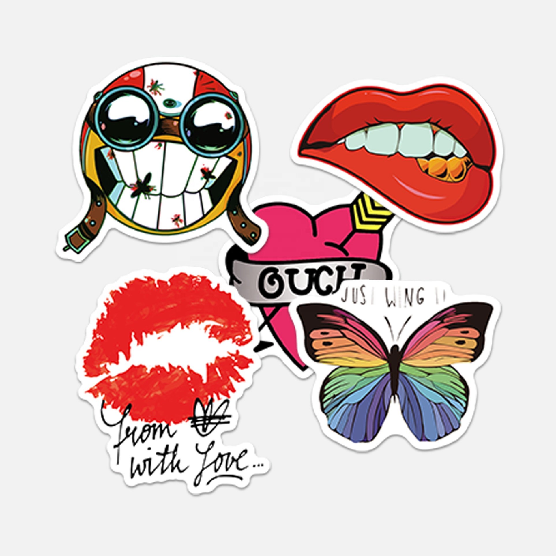 die cut logo stickers custom stickers,cartoon sticker,anime stickers