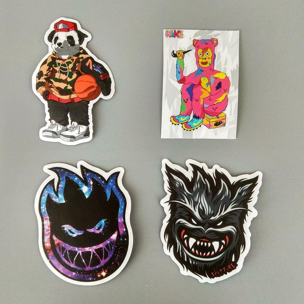 Custom Personalized Adhesive Vinyl Waterproof Stickers Individual Die Cut Logo Label for Promotion Cartoon Sticker