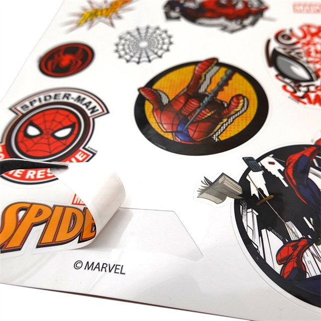 Customized Anime Spiderman Stickers Children's Cartoon Character Waterproof Self-adhesive Stickers