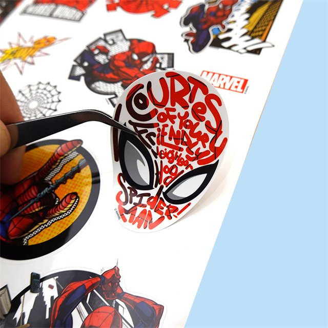 Customized Anime Spiderman Stickers Children's Cartoon Character Waterproof Self-adhesive Stickers