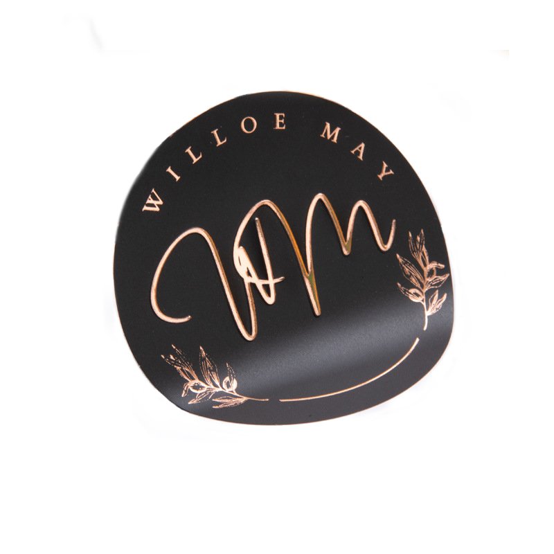 Custom Logo Printing private Labels Stickers Sheet Food Waterproof Adhesive Vinyl Sticker Roll Metallic Packaging Product Label