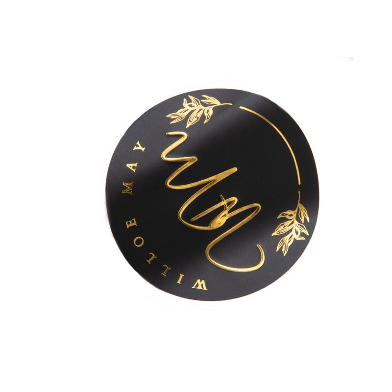 Custom Logo Printing private Labels Stickers Sheet Food Waterproof Adhesive Vinyl Sticker Roll Metallic Packaging Product Label