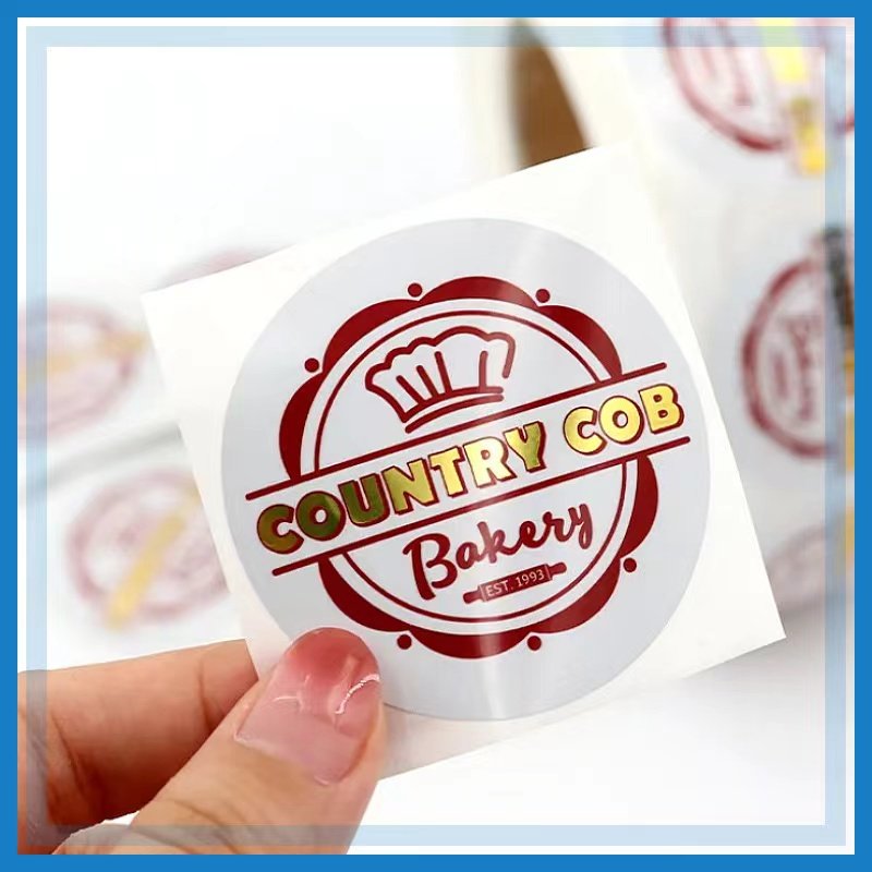 Custom Logo Printing private Labels Stickers Sheet Food Waterproof Adhesive Vinyl Sticker Roll Metallic Packaging Product Label