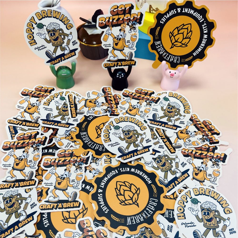Factory custom waterproof pvc die cut sticker printed vinyl cartoon die cut stickers