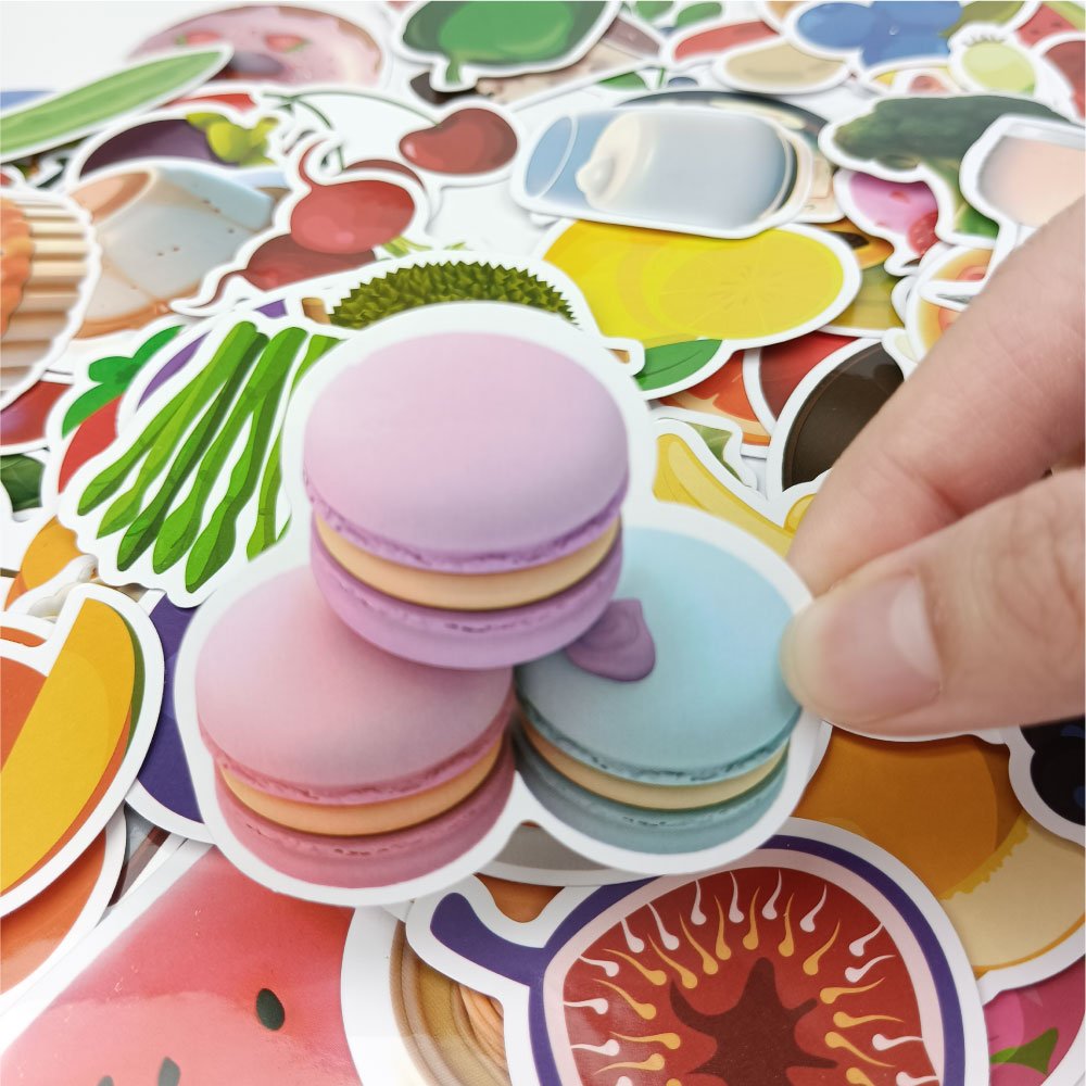 Factory custom waterproof pvc die cut sticker printed vinyl cartoon die cut stickers