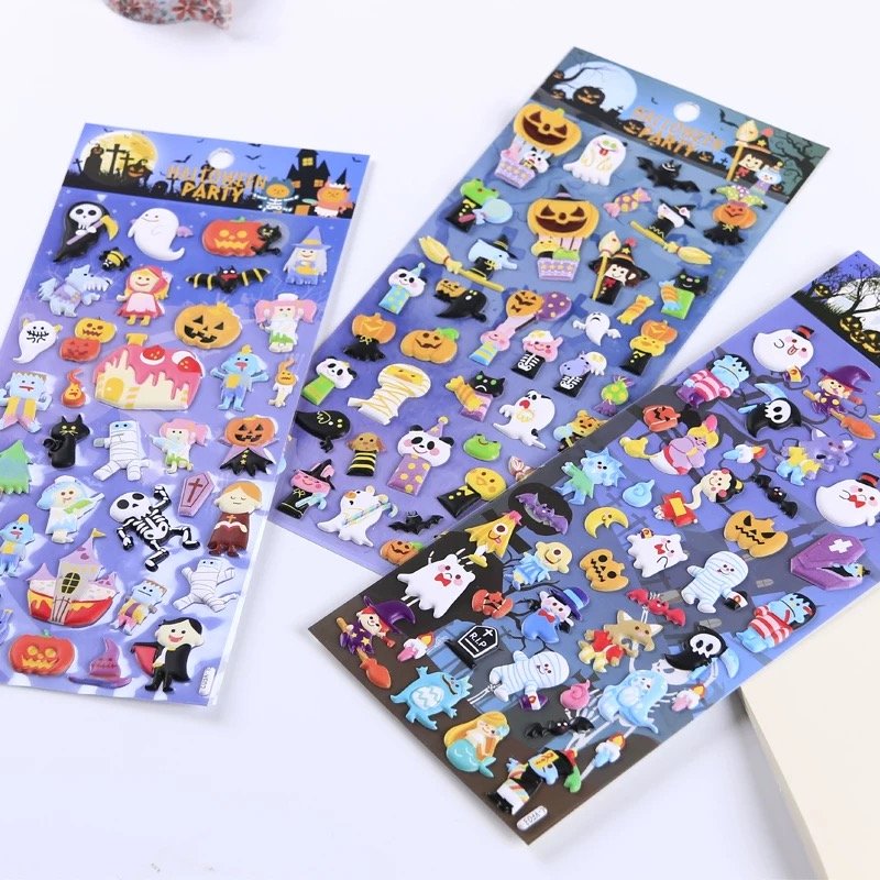 Wholesale Cute Cartoon Decorative 3d Bubble Sticker Puffy Deco Stationery Pop Up Scrapbook Planner Stickers For Kids Craft Gift