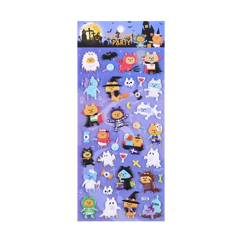 Wholesale Cute Cartoon Decorative 3d Bubble Sticker Puffy Deco Stationery Pop Up Scrapbook Planner Stickers For Kids Craft Gift