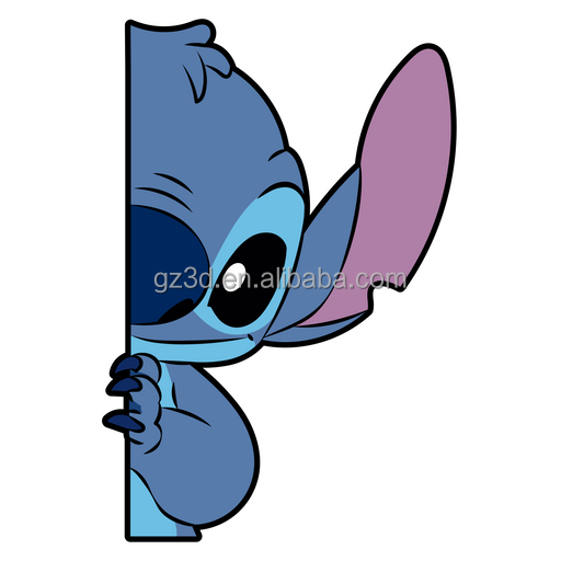 Custom Stitch Lenticular Anime 3D Sticker Car Anime Hot Sell Die Cut Stickers Motion Sticker