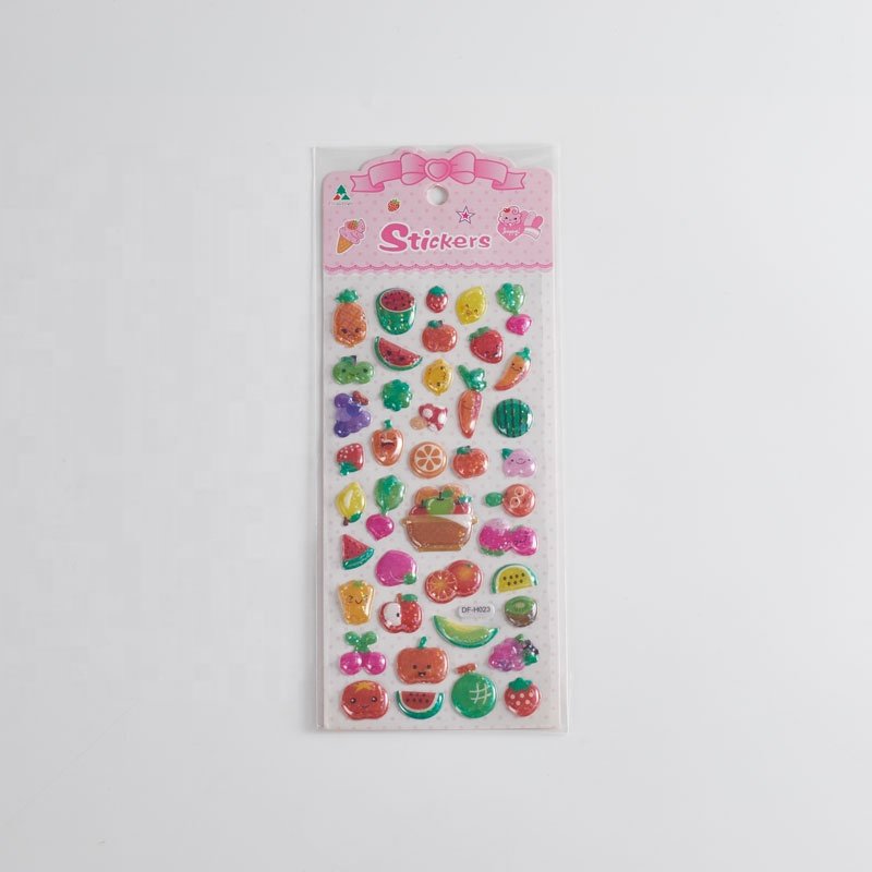 Custom Vinyl Sticker Waterproof Cartoon Puffy Sticker