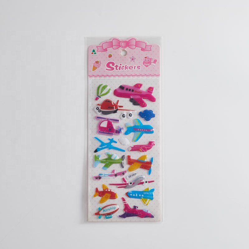 Custom Vinyl Sticker Waterproof Cartoon Puffy Sticker