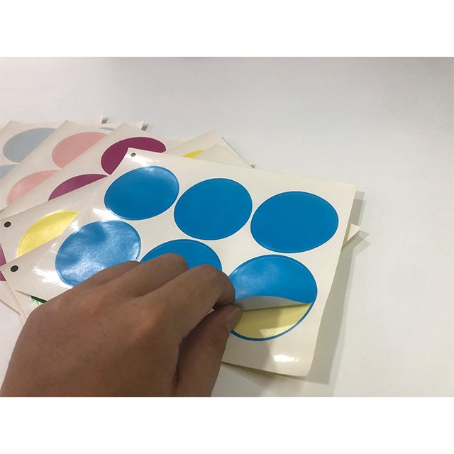 15 x 15 mm Colorful circular stickers hand-written multiple sizes packaging stickers label custom color size round label sticker