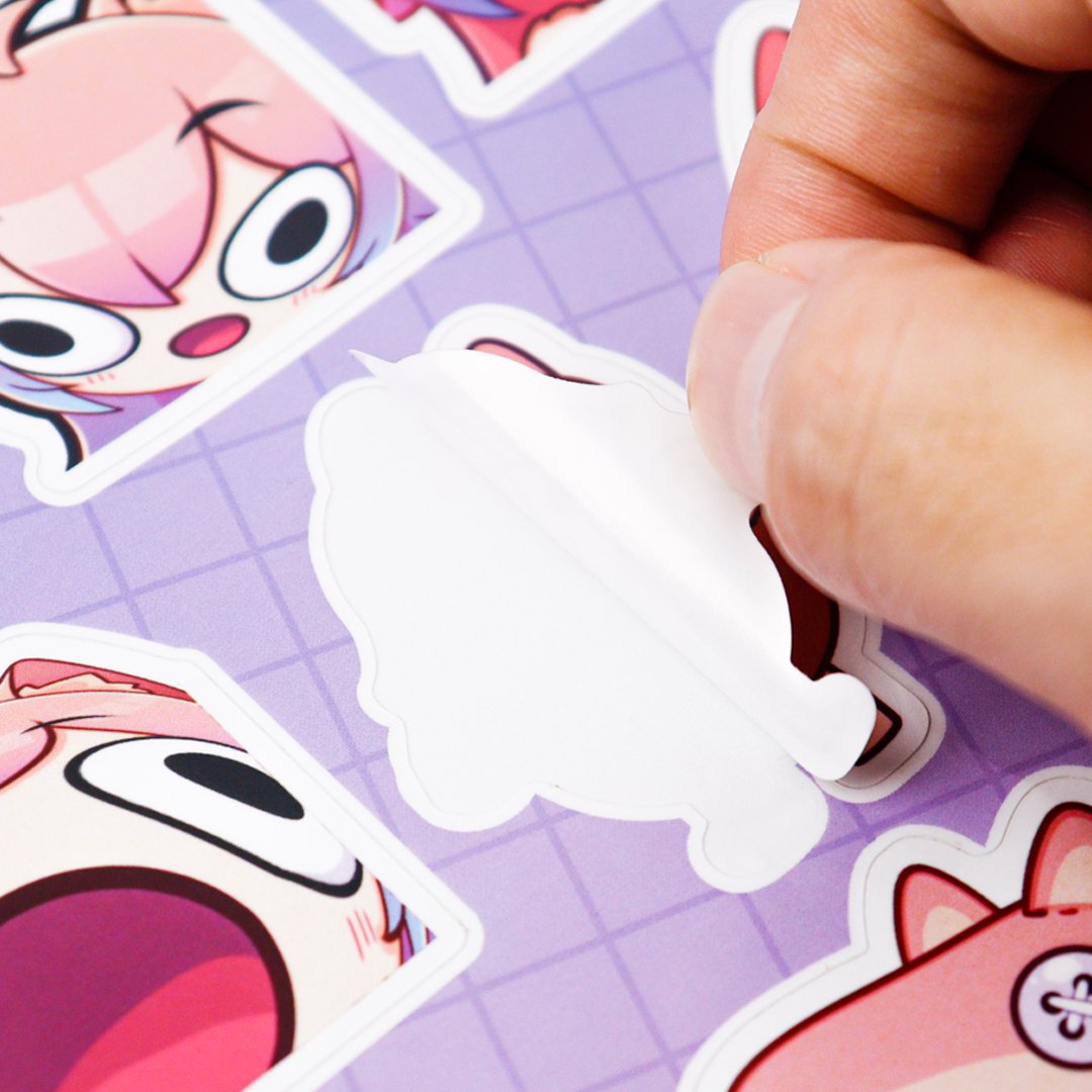 Printing Cartoon Die Cut Sticker Waterproof Vinyl A4 Waterproof Sticker Paper Custom Kiss Cut Sticker Sheet