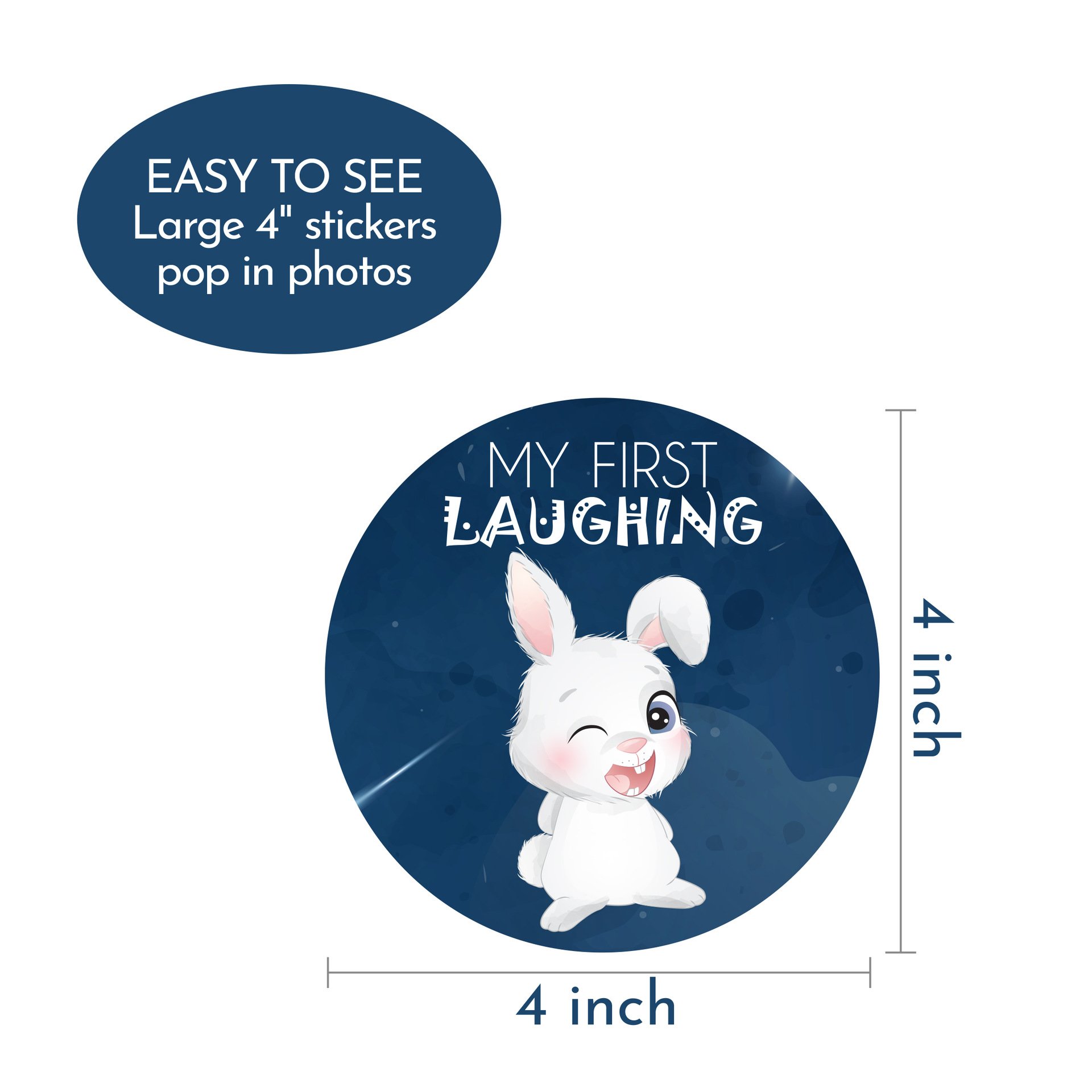 Cartoon Cute Baby Monthly Milestone Stickers Vinyl Self-adhesive Sticker for Baby Growth Month Decorative