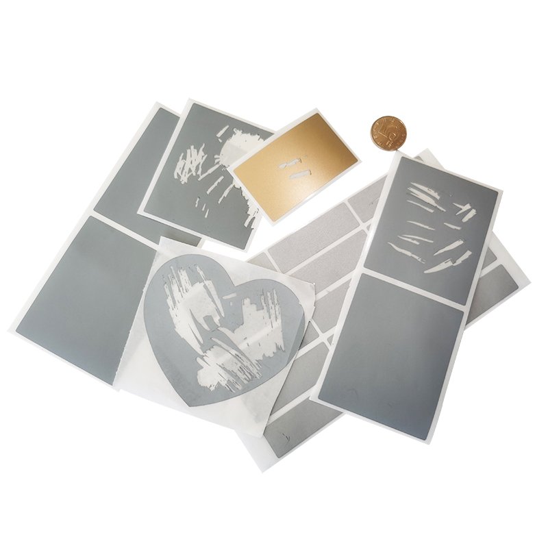 Cartoon Stickers Scratch Off Label Sticker Roll Heart Shaped Scratch Stickers