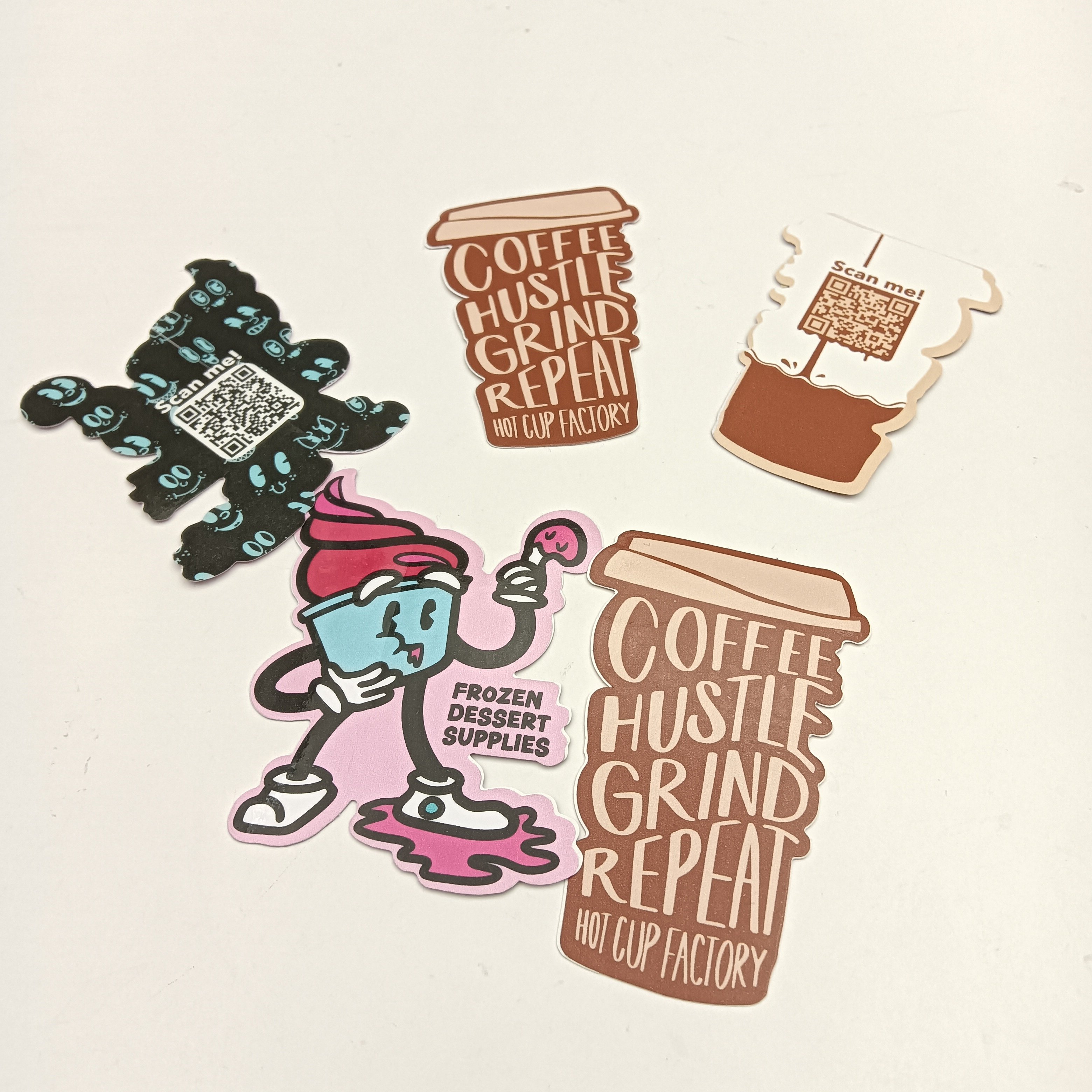Custom cute label custom stickers packaging stickers vinyl cartoon label die cut label sticker