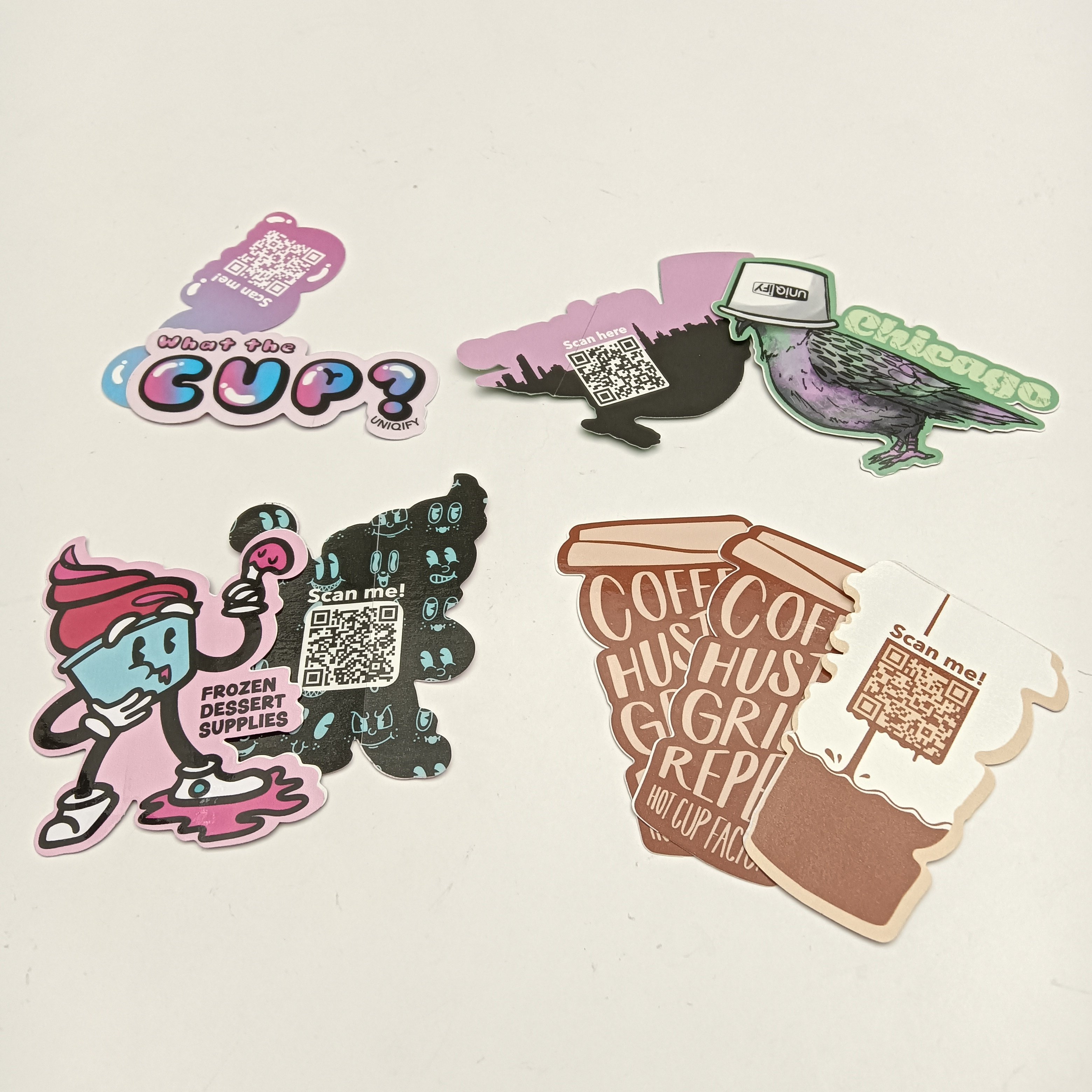 Custom cute label custom stickers packaging stickers vinyl cartoon label die cut label sticker