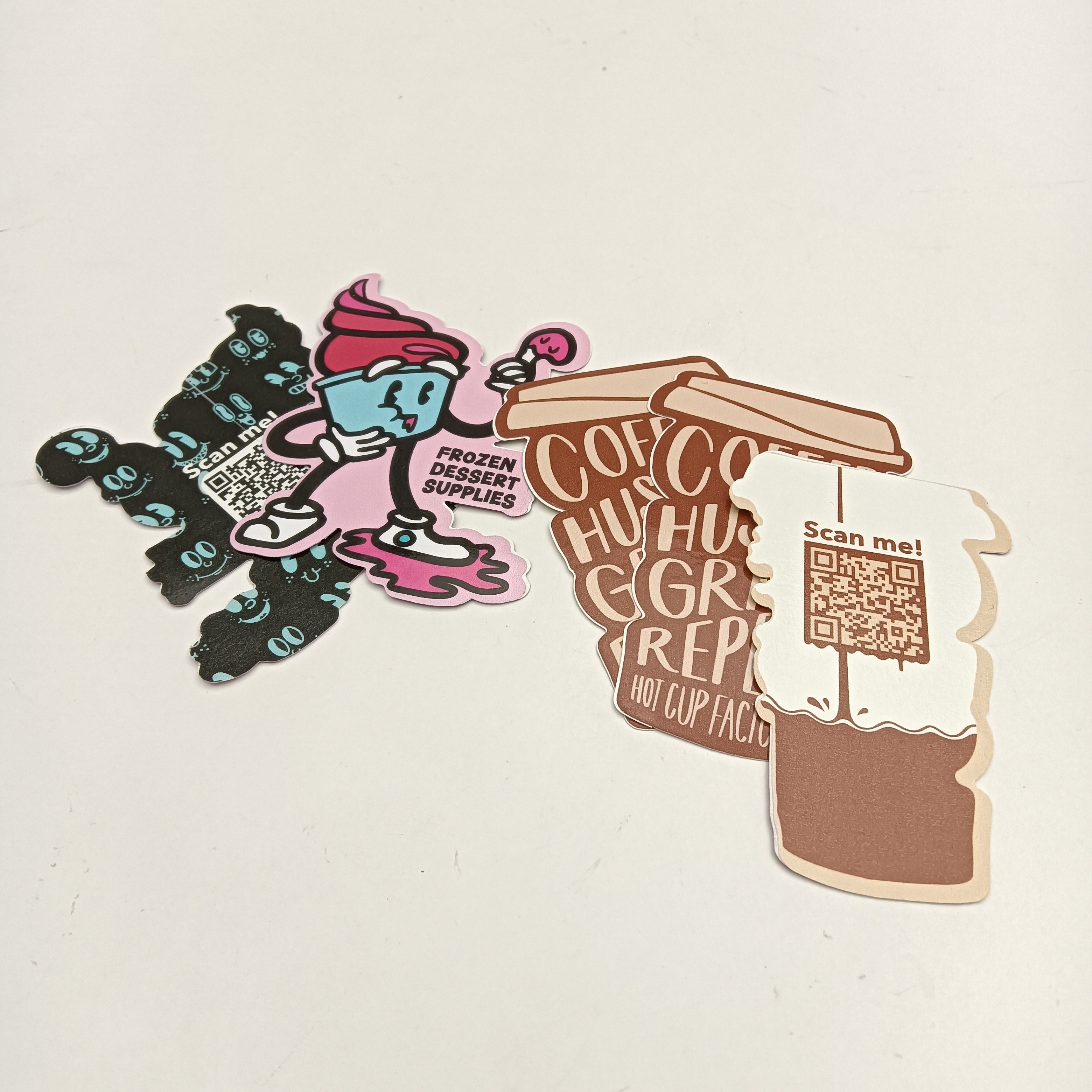 Custom cute label custom stickers packaging stickers vinyl cartoon label die cut label sticker