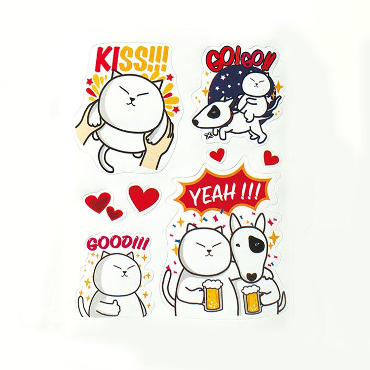 Factory Custom Logo Printing Funny Puffy Sticker Embossed Pu Leather Cartoon Sticker For Kids