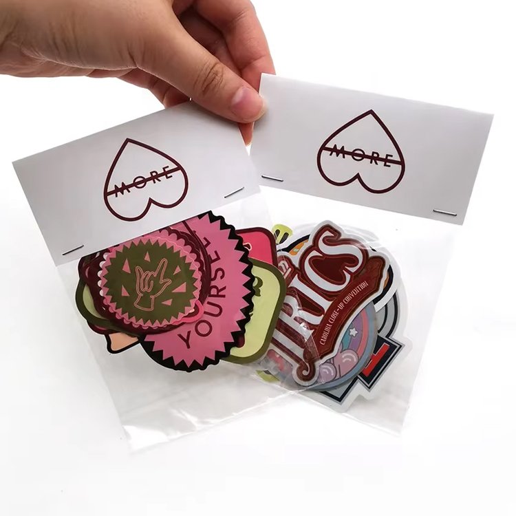 Custom Waterproof Cartoon Sticker Packs In OPP Bag For Promotion Use Pack Stickers Die Cut PVC Vinyl Stickers