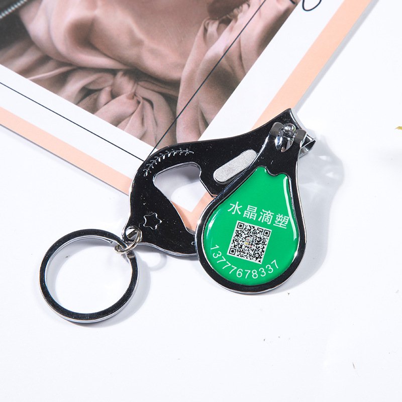 Epoxy Resin Label Cartoon Creative Refrigerator Magnet Decorative Sticker For Nail Clippers Keychain Refrigerator
