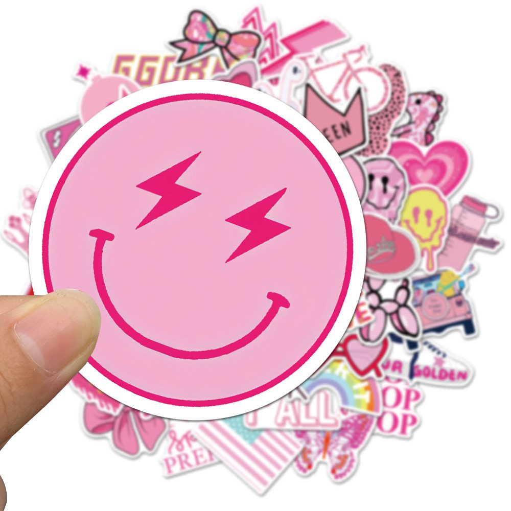 50pcs custom Cartoon Stickers Cute Waterproof Stickers waterproof Water Cup journal custom logo stickers