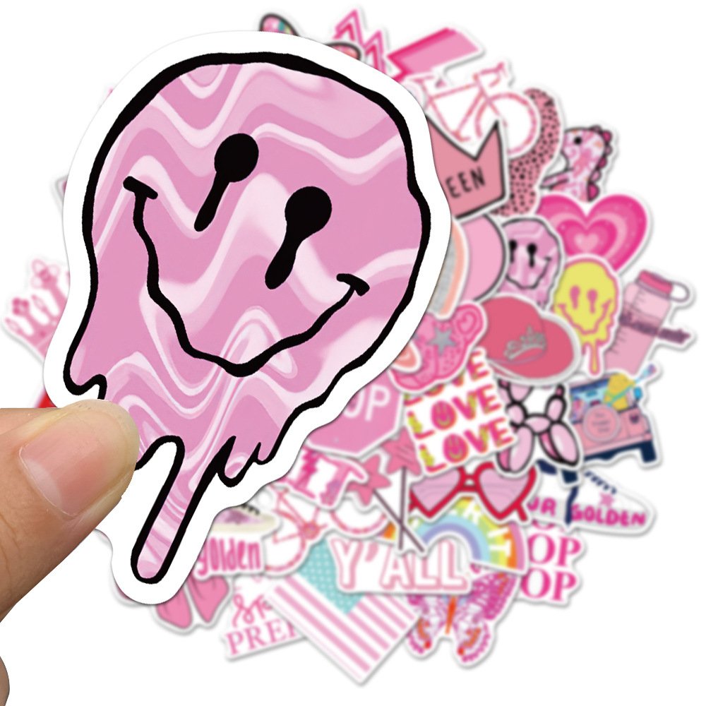 50pcs custom Cartoon Stickers Cute Waterproof Stickers waterproof Water Cup journal custom logo stickers