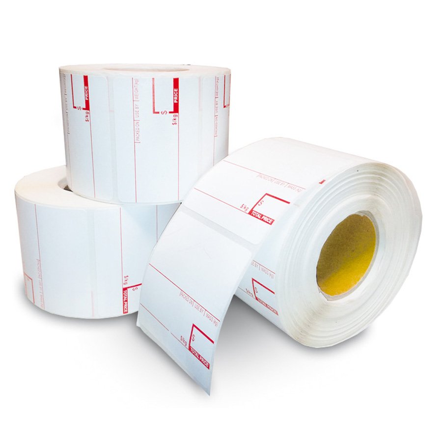 58x40mm, 58x60mm, etc. Thermal Scale Labels Scale Stickers Thermal Label Roll with Printing Or Blank White
