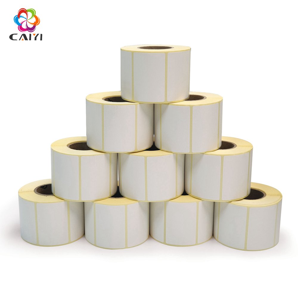 58x40mm, 58x60mm, etc. Thermal Scale Labels Scale Stickers Thermal Label Roll with Printing Or Blank White