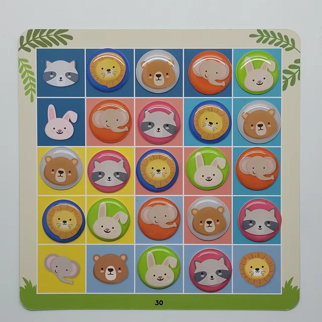 Party Time board game middle level TPE reusable TPR sticker washable custom ODM design waterproof vinyl sticker