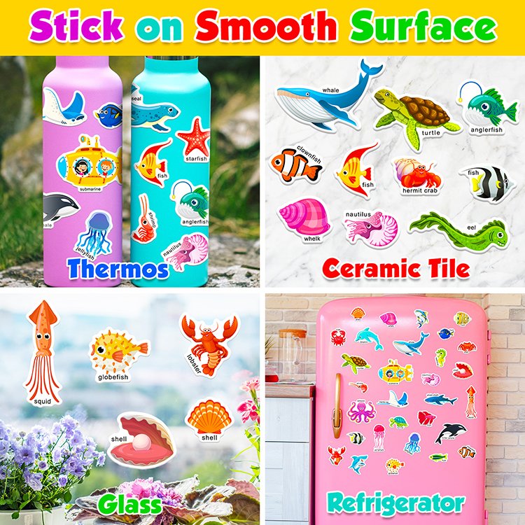 kids puzzle toys cartoon sticker book waterproof stickers printing logo pvc self adhesive sticker decorative